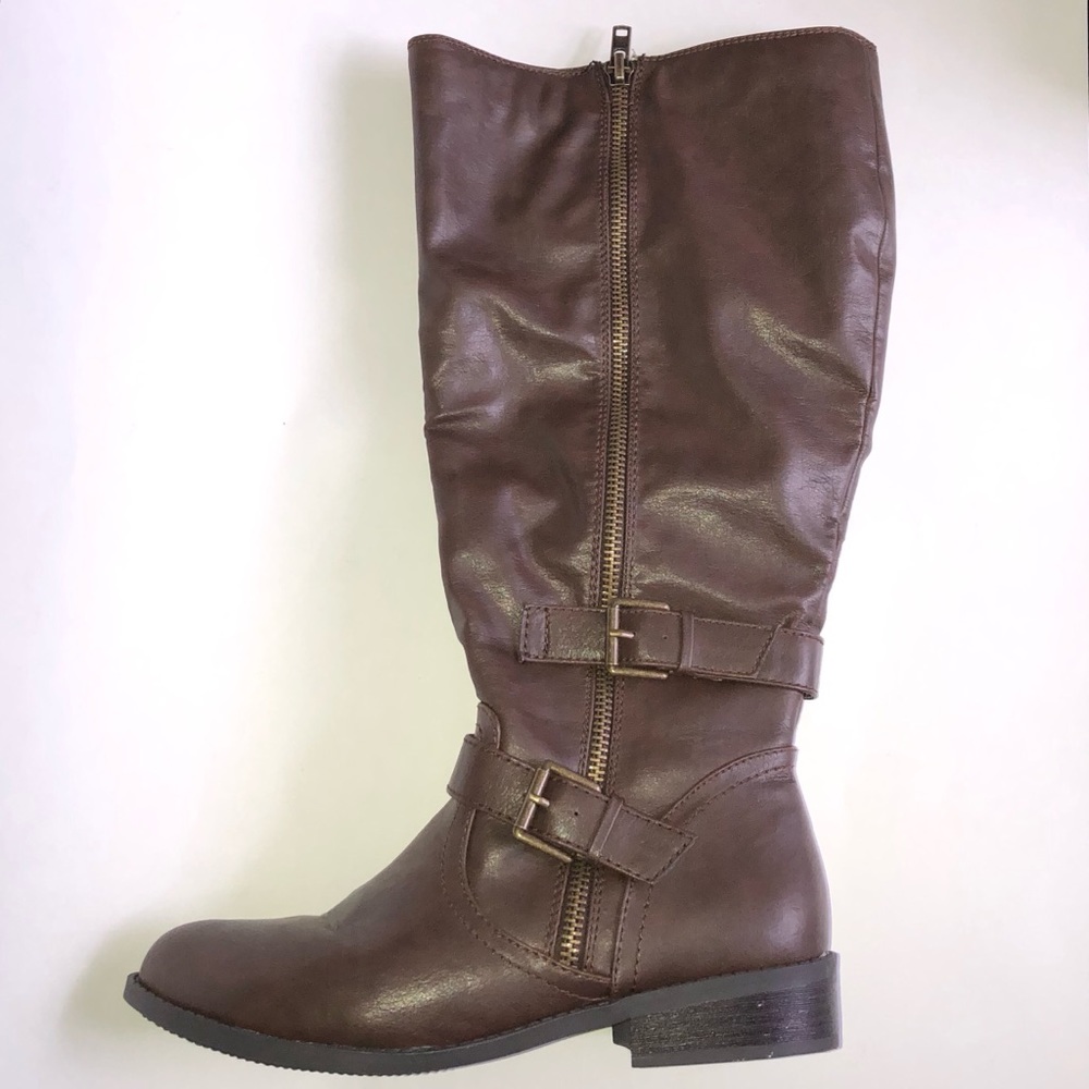 Lane Bryant Brown Wide Fit Riding Boots Size 11